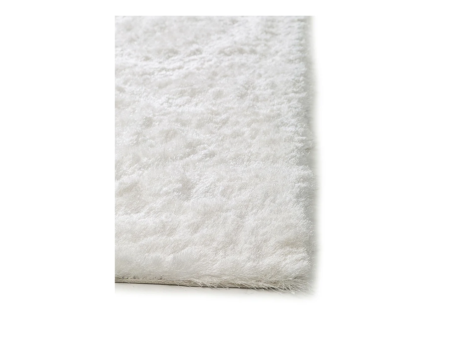 Tapis à poils longs Whisper Blanc 60x60 cm