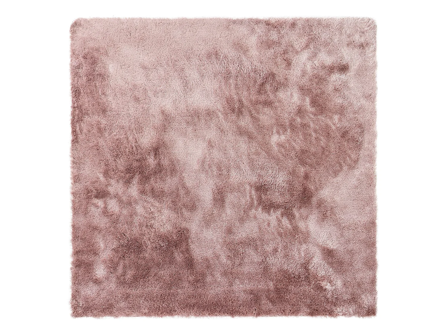 Tapis à poils longs Whisper Rose 150x150 cm