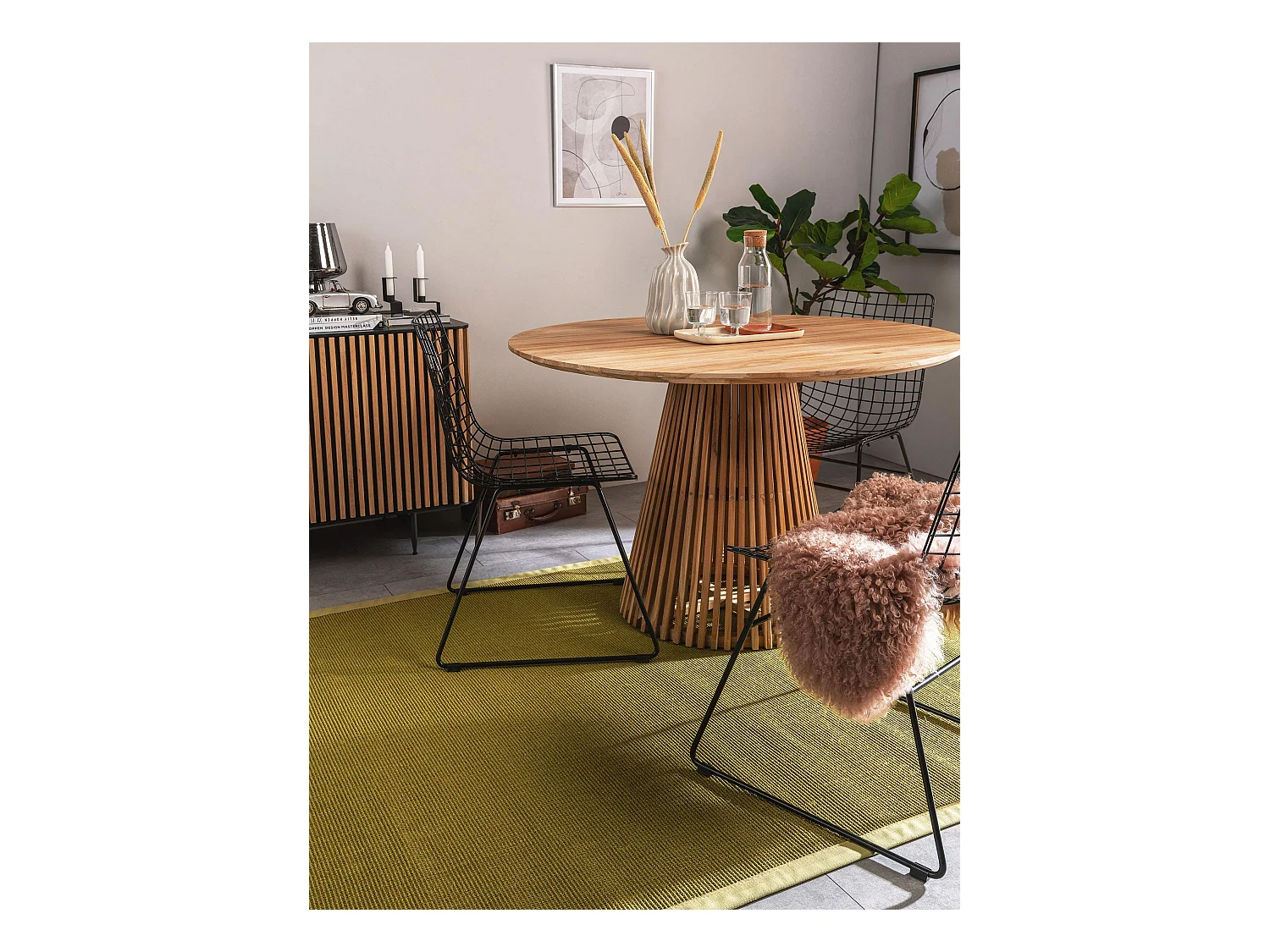 Tapis sisal Sana Vert 120x180 cm