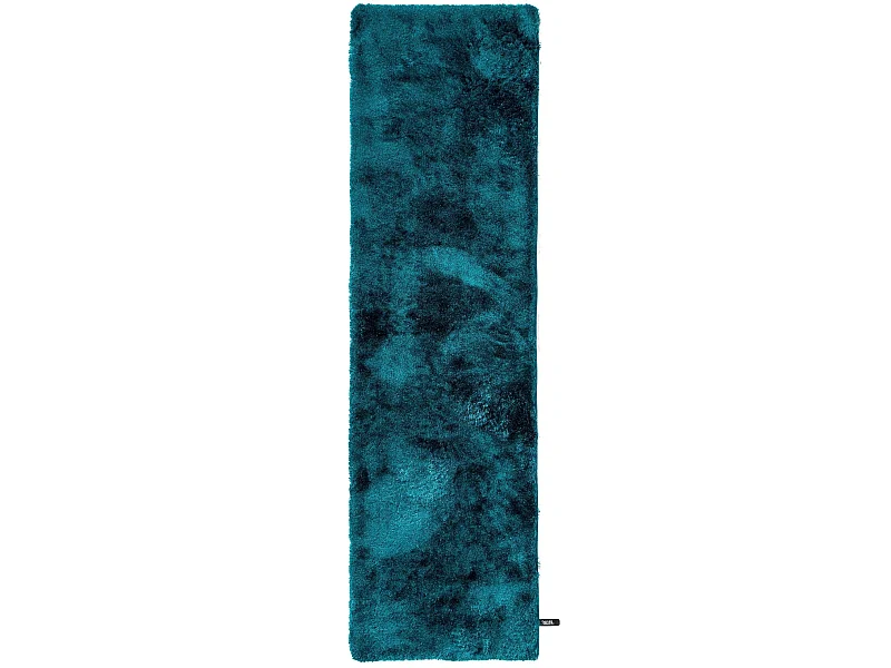 Tapis à poils longs Whisper Turquoise 80x300 cm