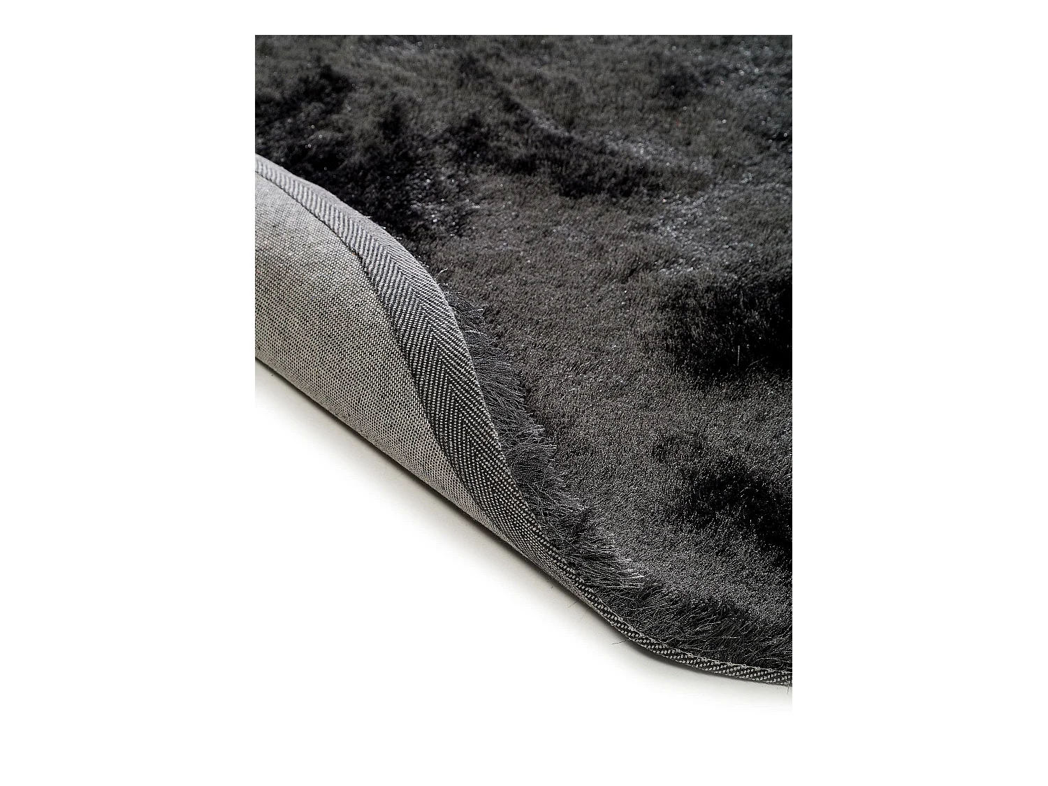 Tapis à poils longs Whisper Anthracite ø 160 cm rond