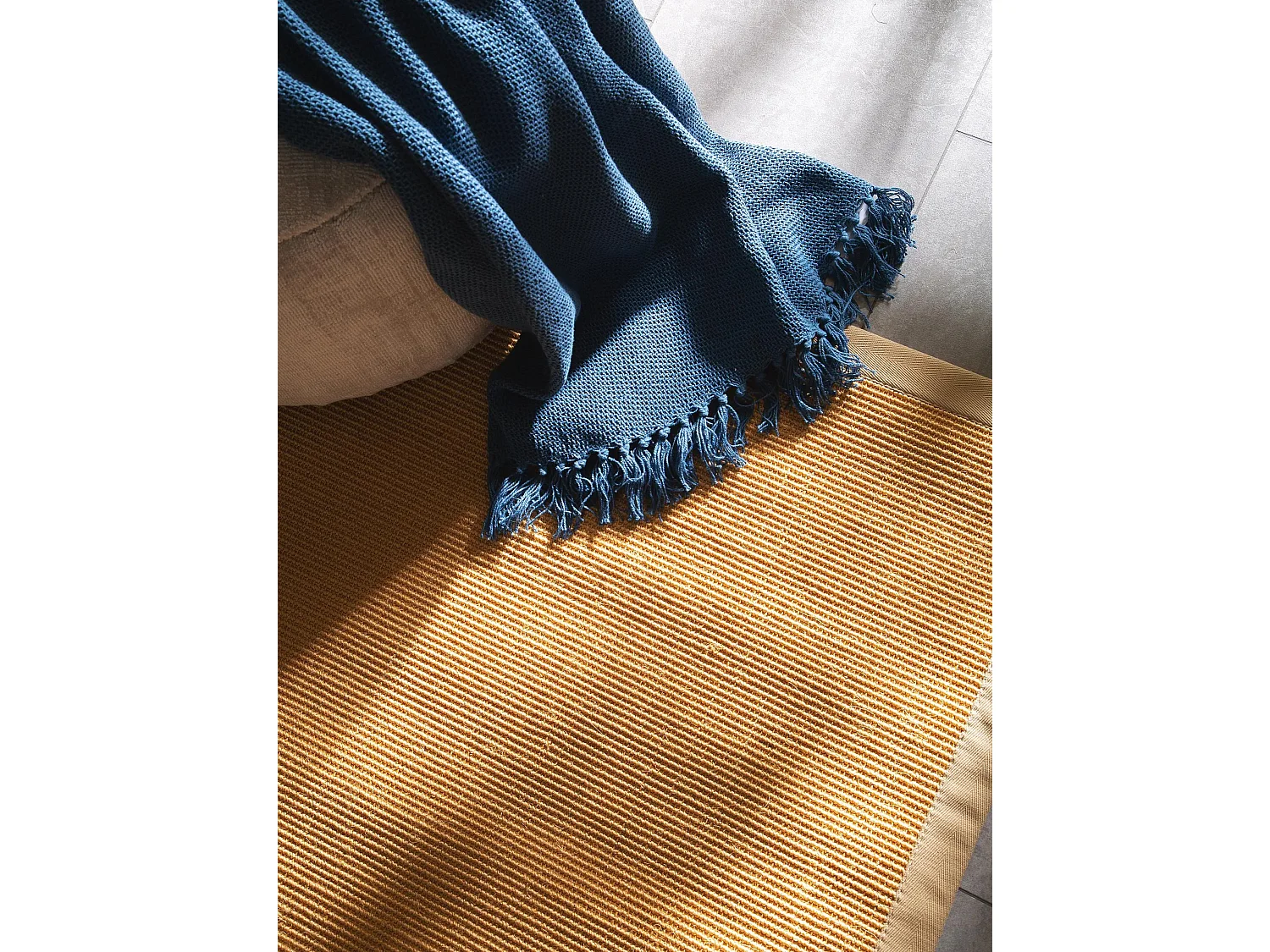 Tapis sisal Sana Beige 150x150 cm