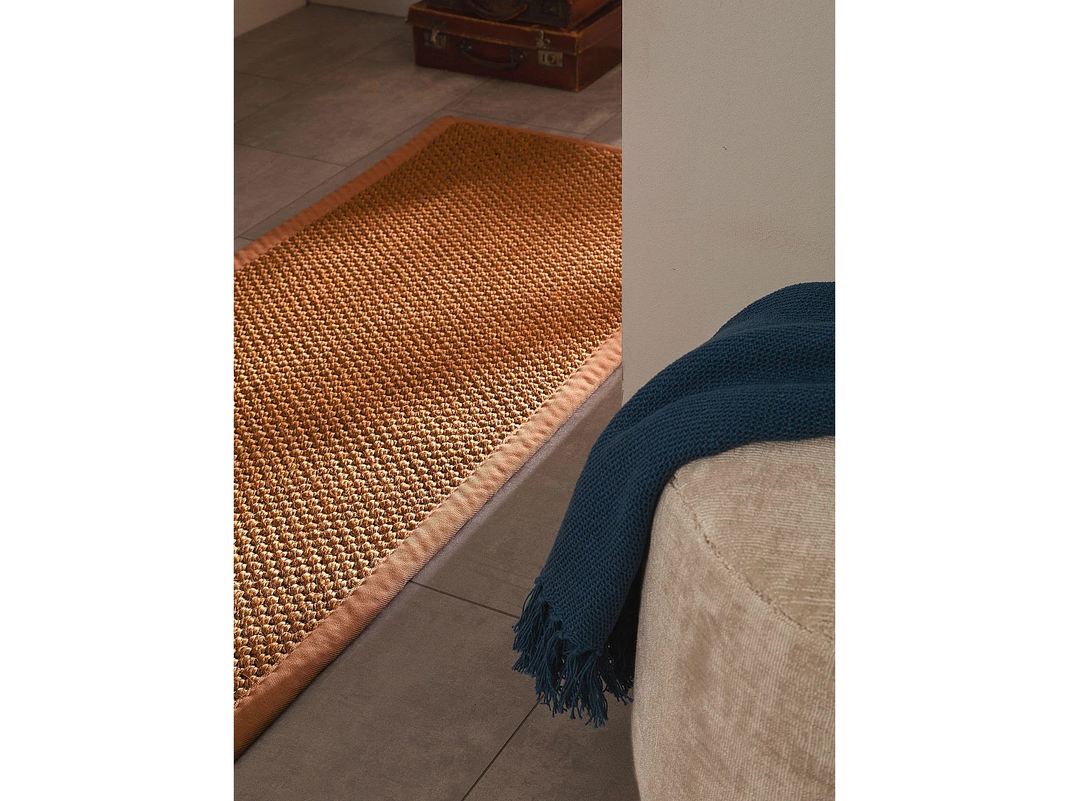 Tapis sisal Greta Marron clair 70x240 cm