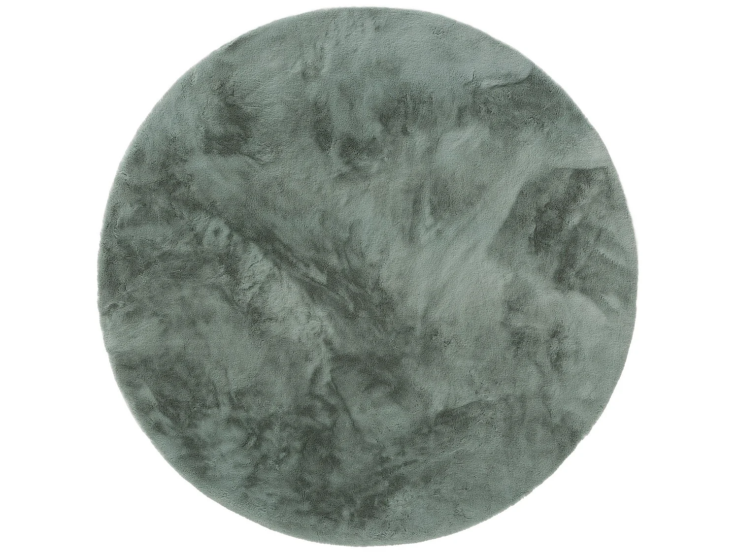 Tapis de fourrure Dave Menthe ø 120 cm rond