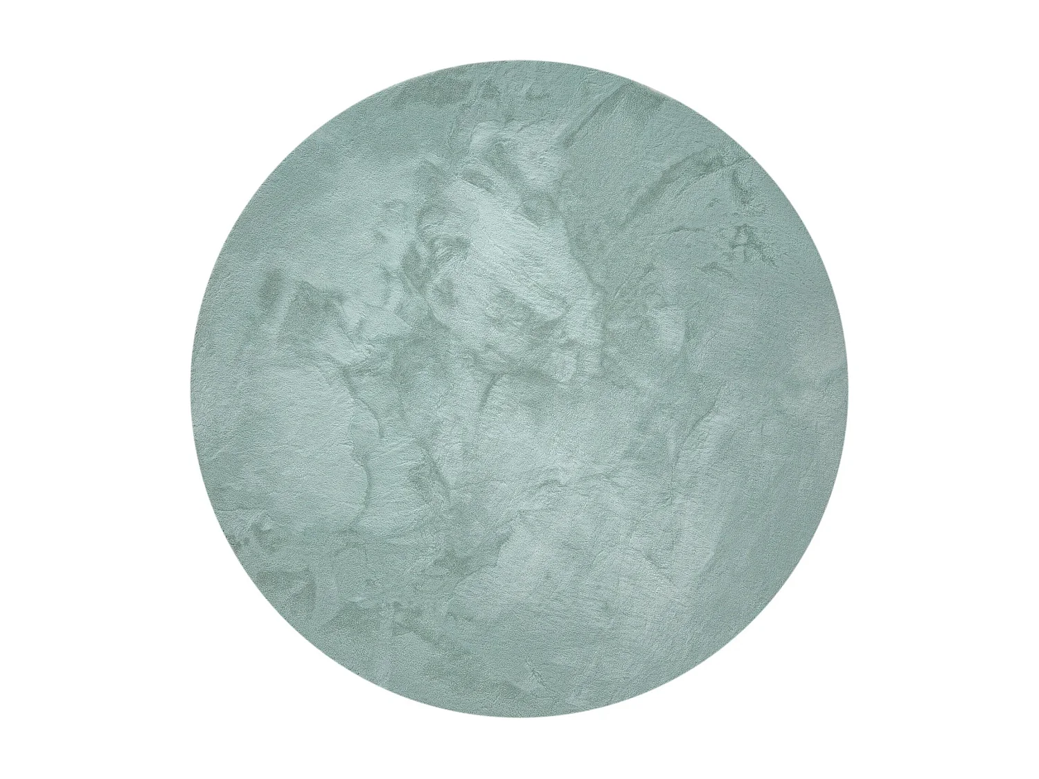 Tapis de fourrure Dave Menthe ø 120 cm rond