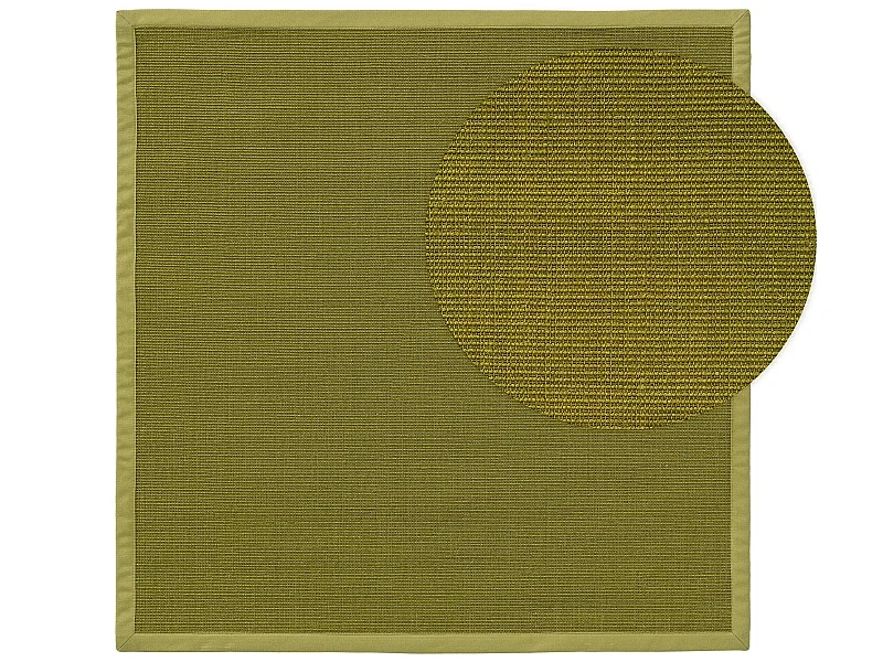 Tapis sisal Sana Vert 150x150 cm