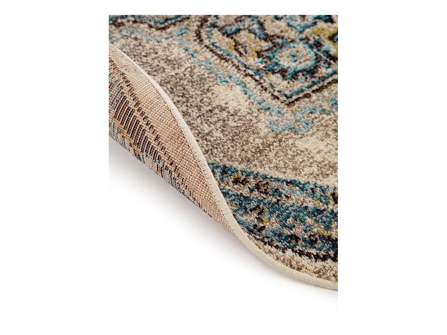 Tapis rond Casa Beige ø 120 cm rond