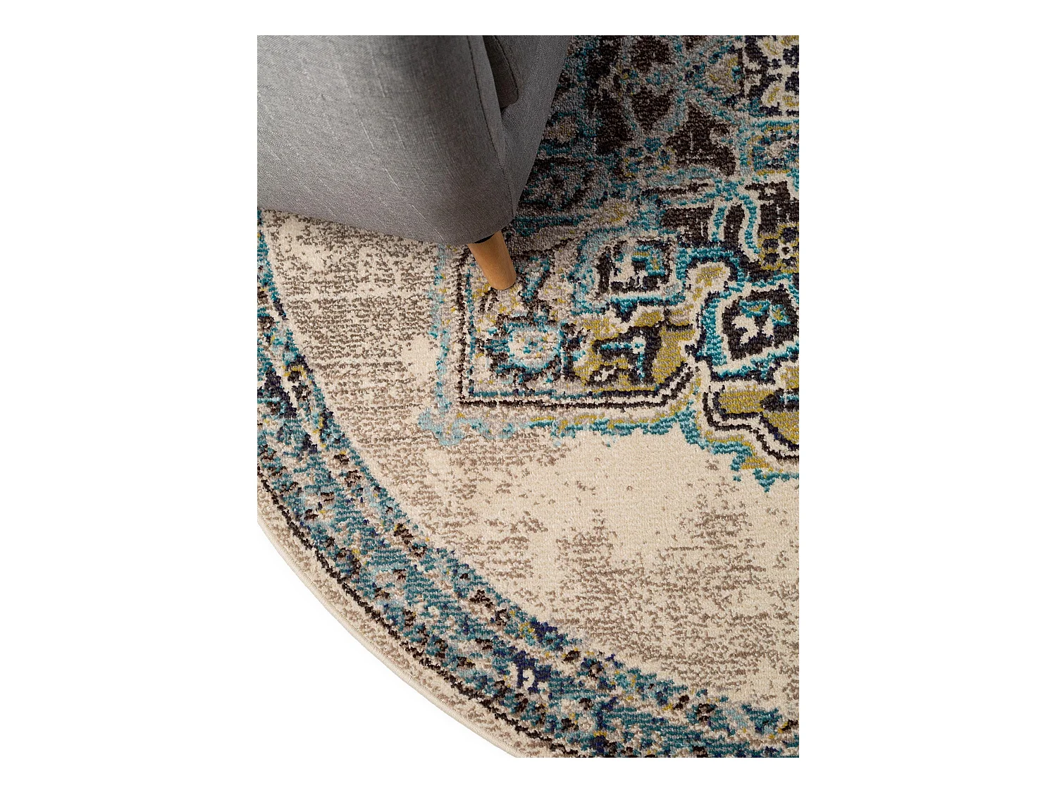 Tapis rond Casa Beige ø 120 cm rond