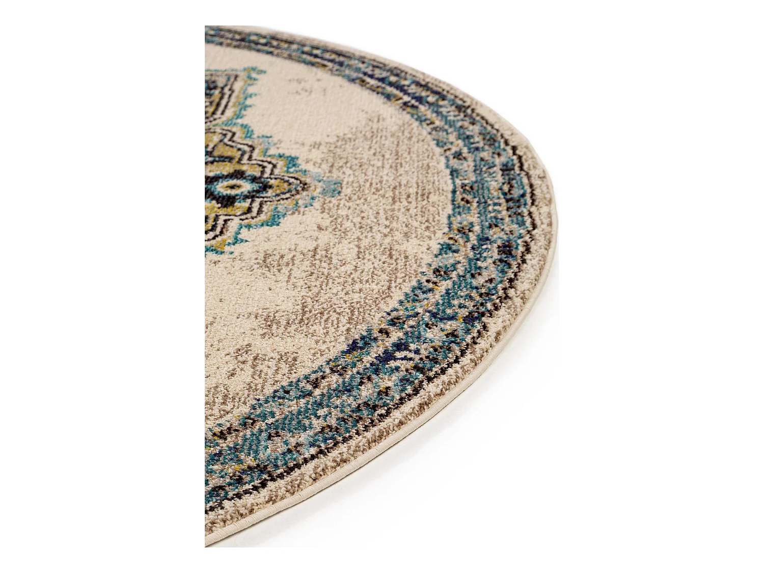 Tapis rond Casa Beige ø 120 cm rond
