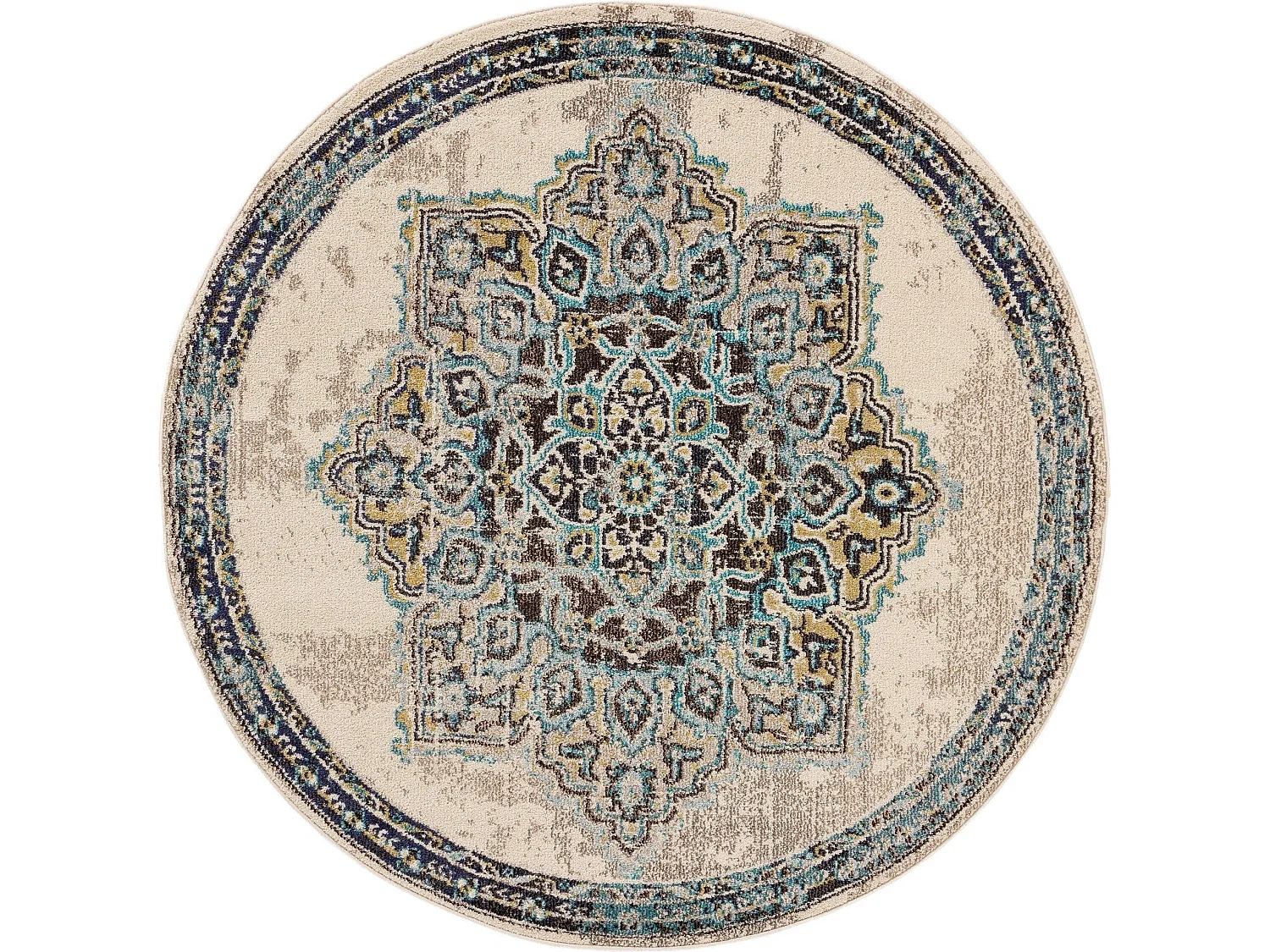 Tapis rond Casa Beige ø 120 cm rond