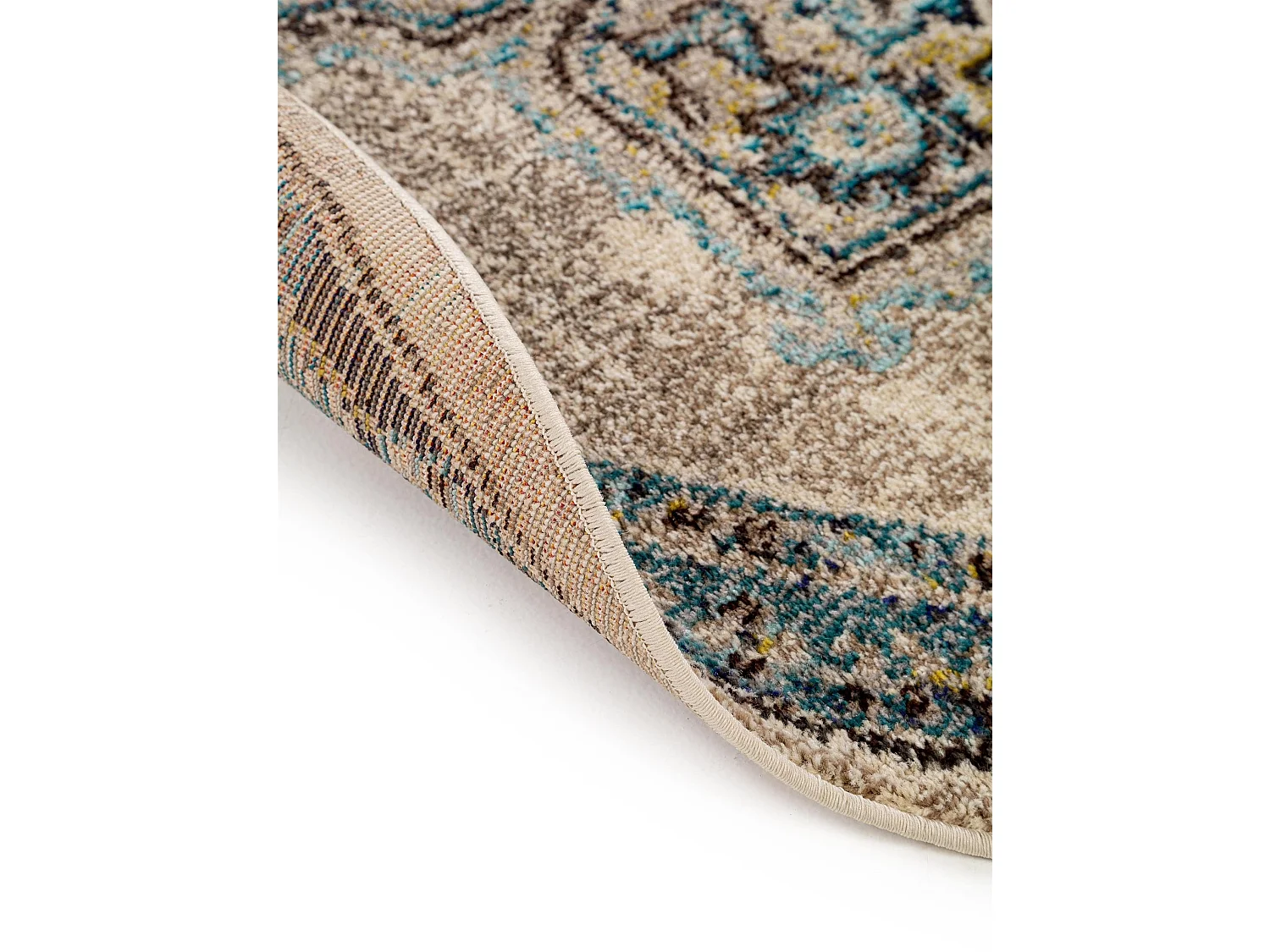 Tapis rond Casa Beige ø 120 cm rond