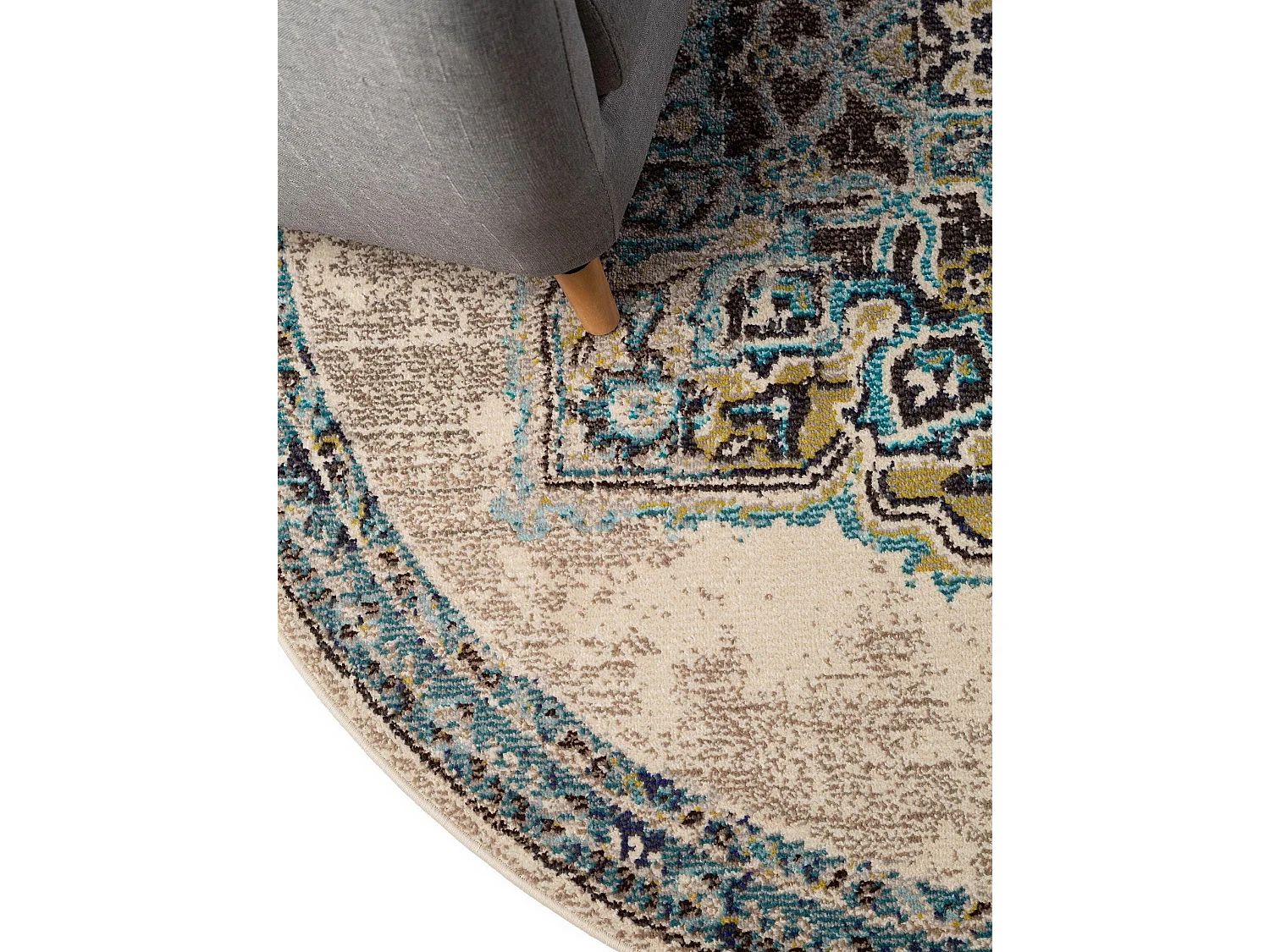 Tapis rond Casa Beige ø 120 cm rond