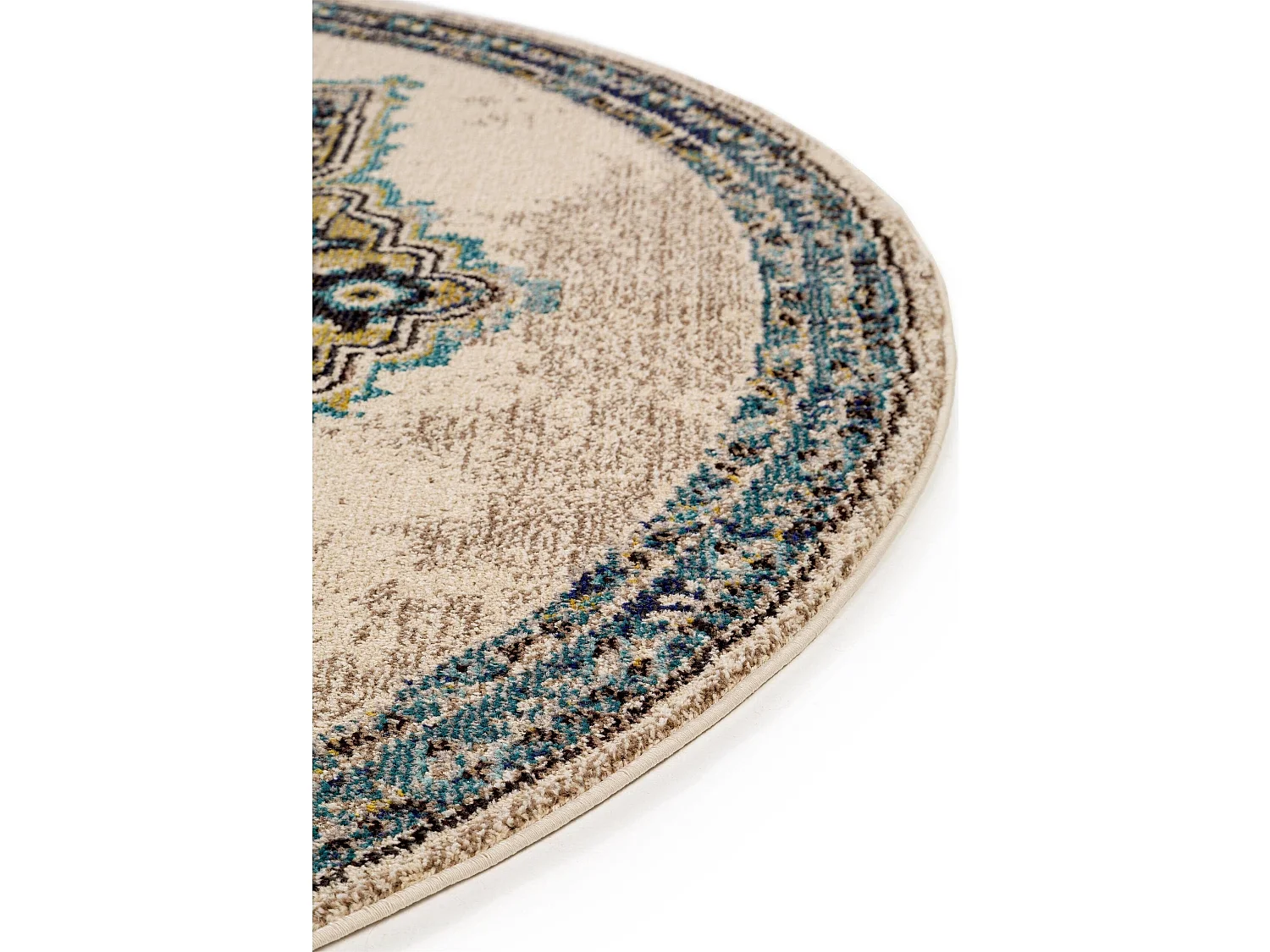 Tapis rond Casa Beige ø 120 cm rond