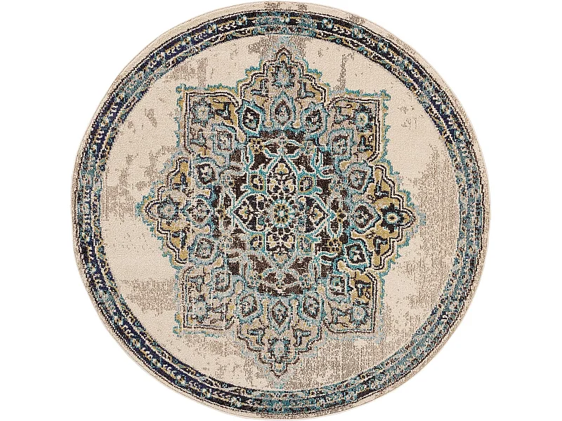 Tapis rond Casa Beige ø 120 cm rond