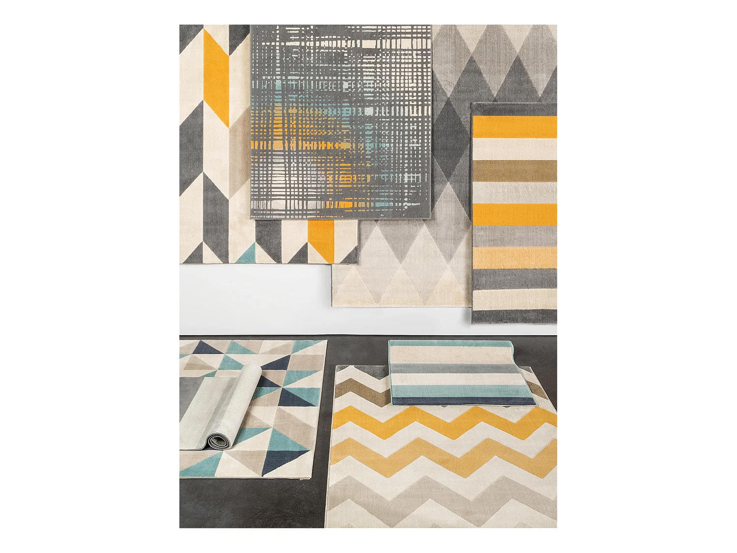 Tapis Dessert Bleu 120x170 cm