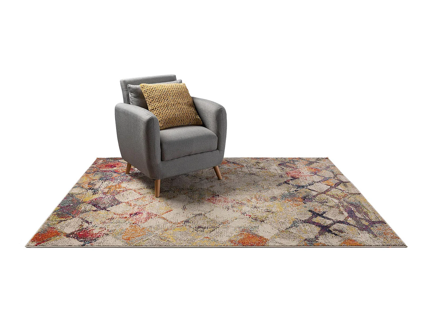 Tapis Casa Beige/Multicouleur 240x340 cm