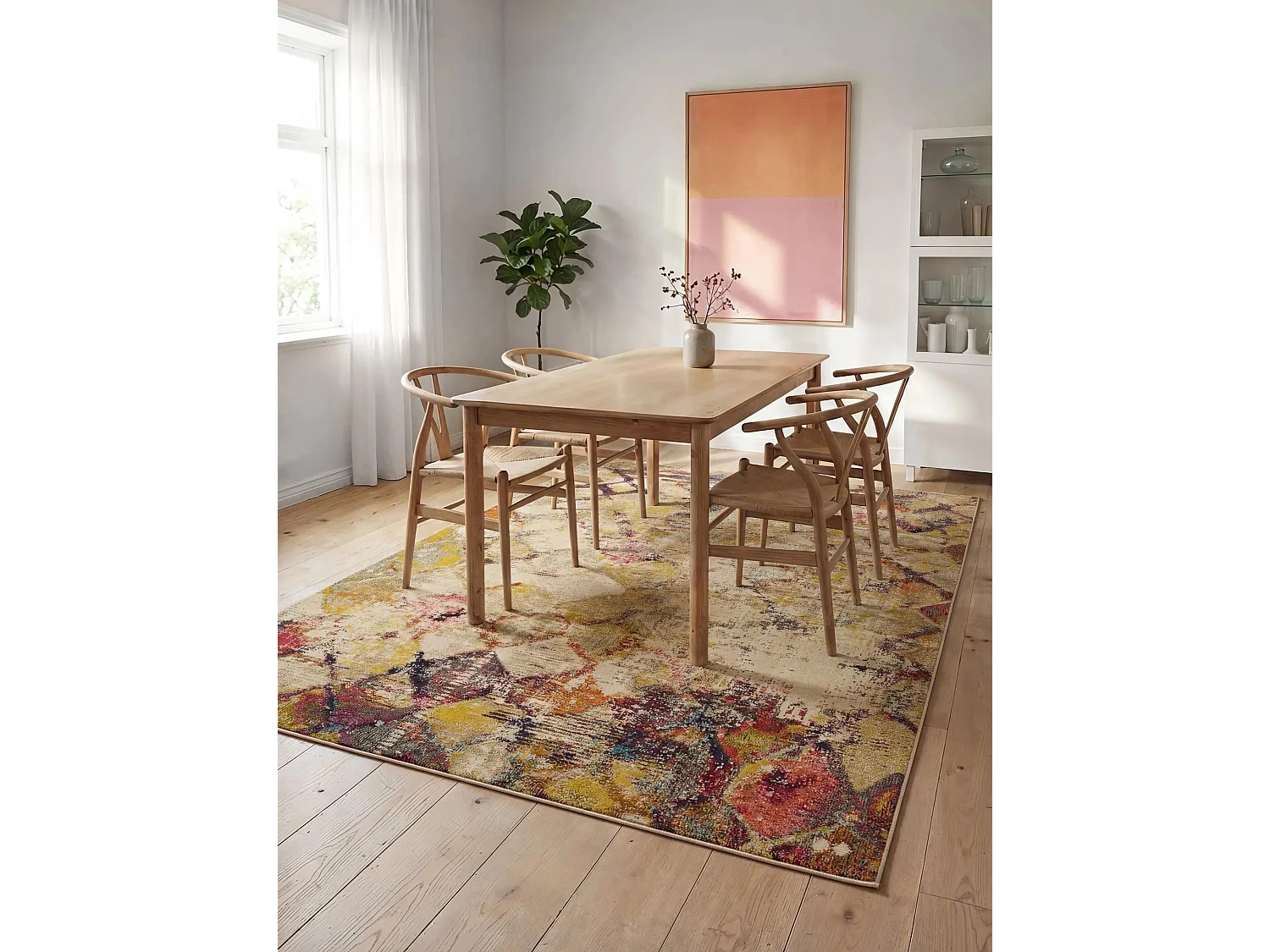 Tapis Casa Beige/Multicouleur 240x340 cm