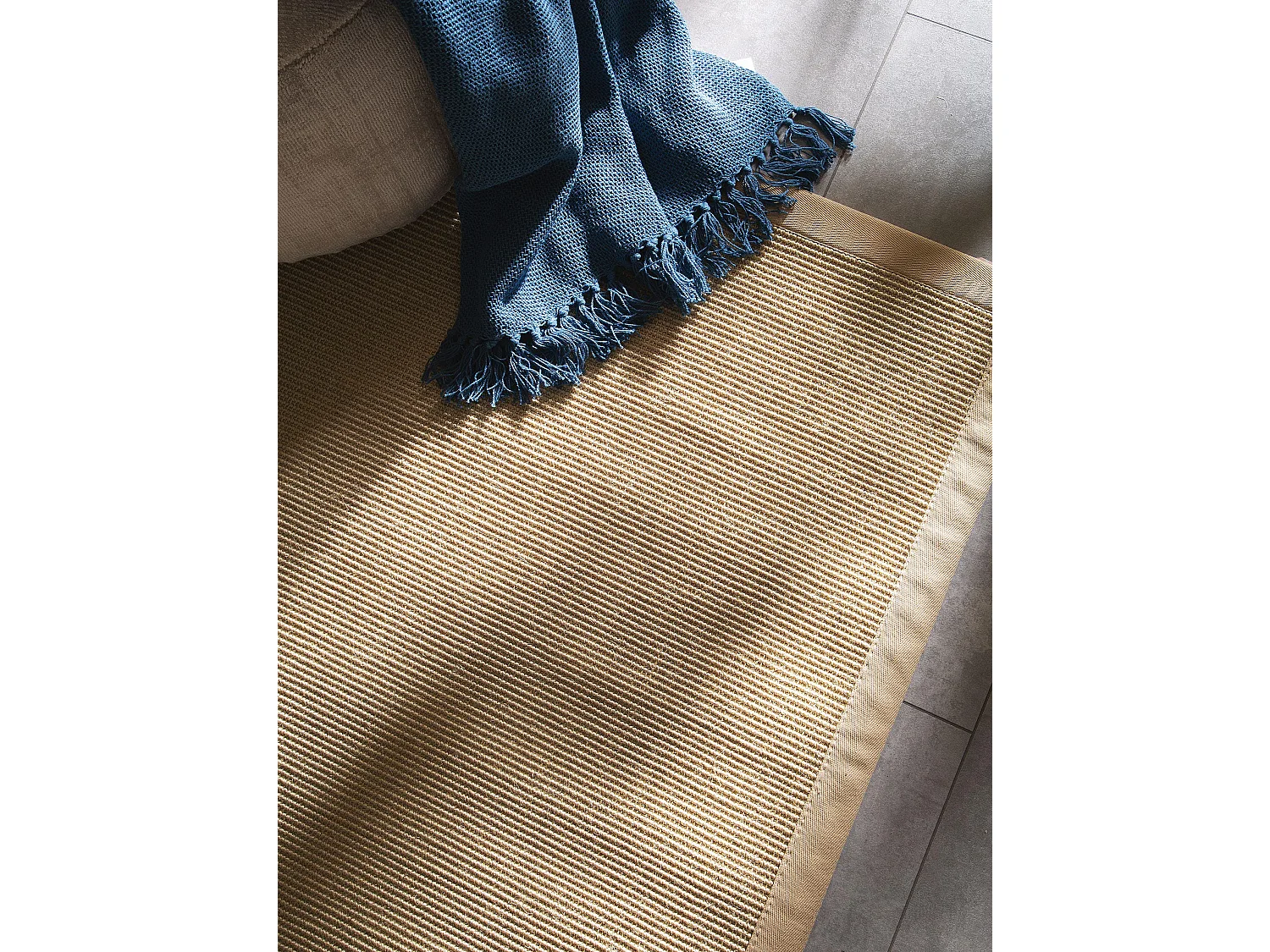 Tapis sisal Sana Crème 150x150 cm