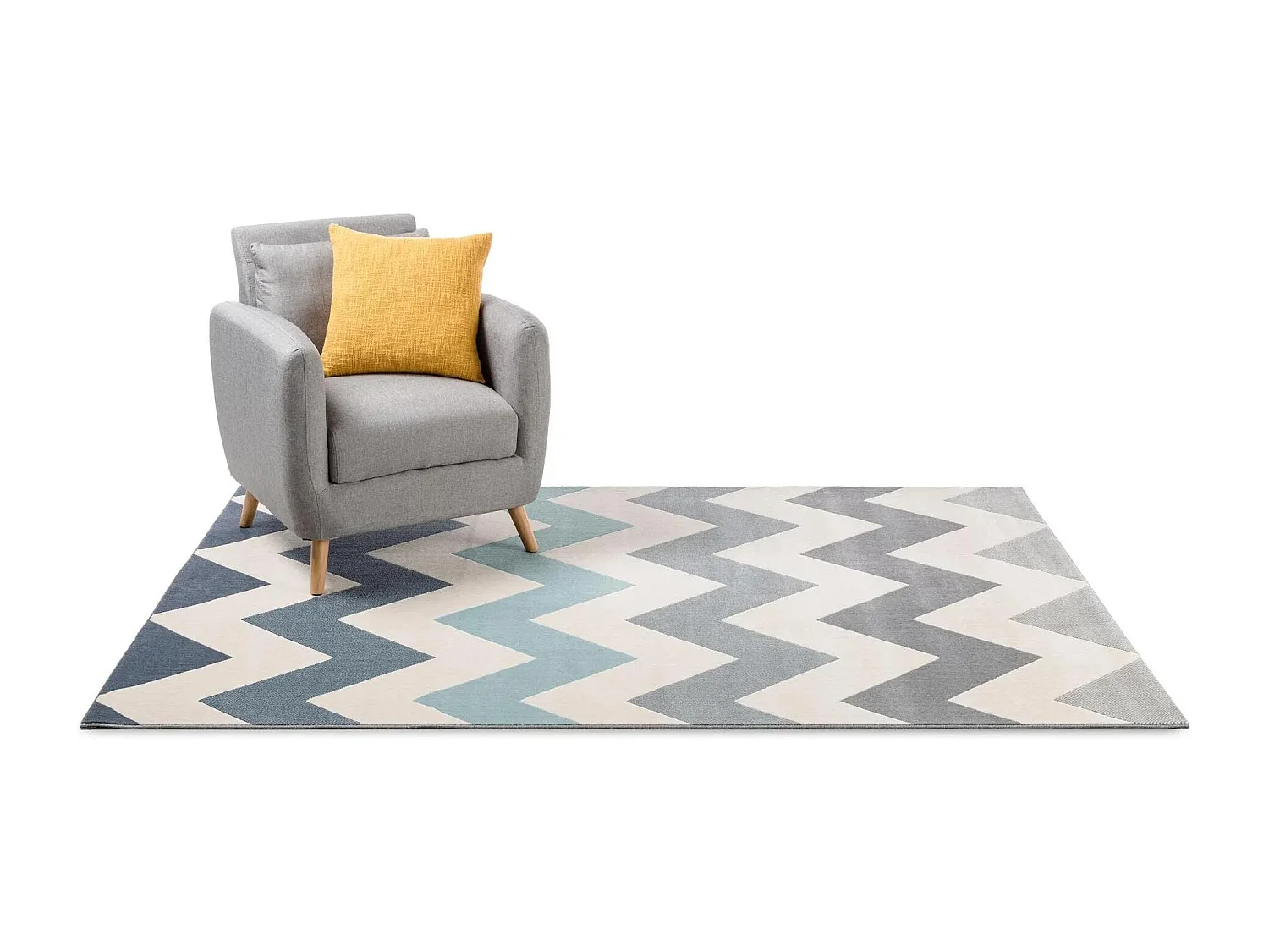 Tapis Dessert Bleu 140x200 cm