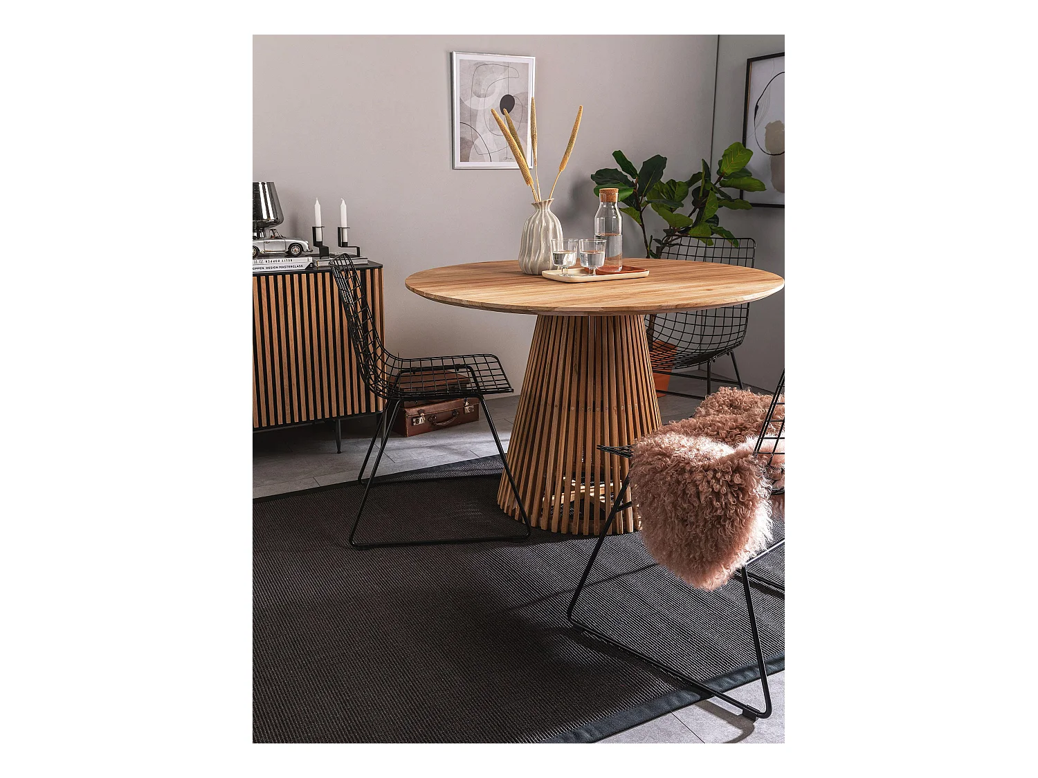 Tapis sisal Sana Noir 140x200 cm