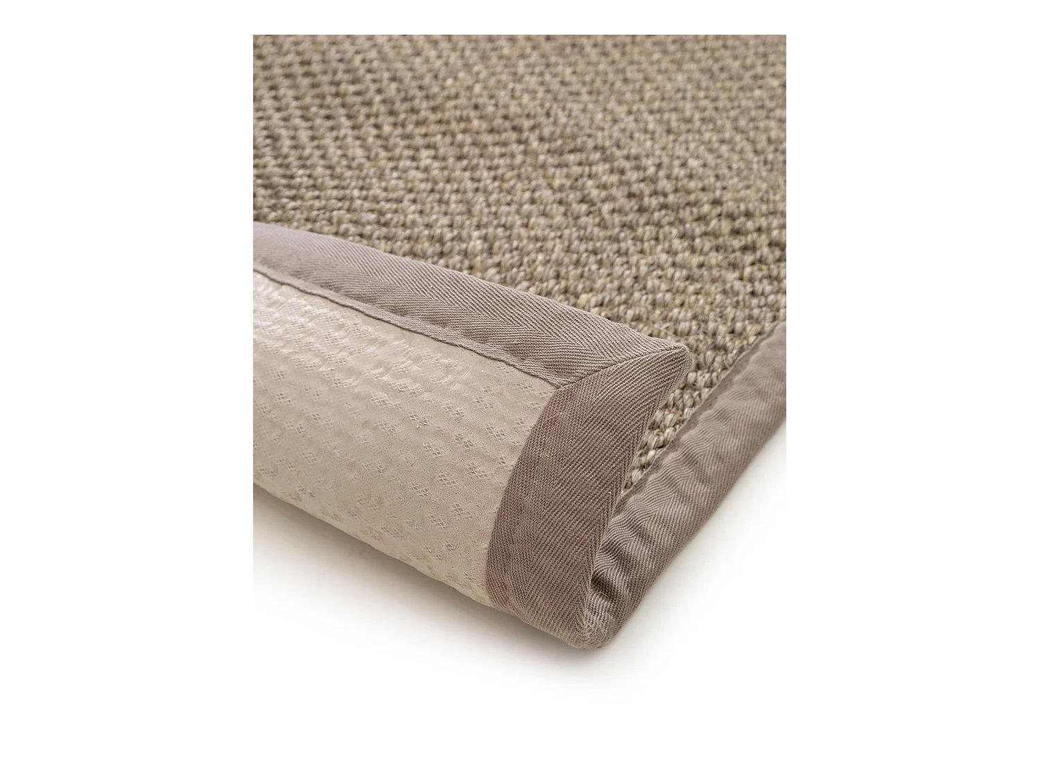 Tapis sisal Greta Gris 150x150 cm