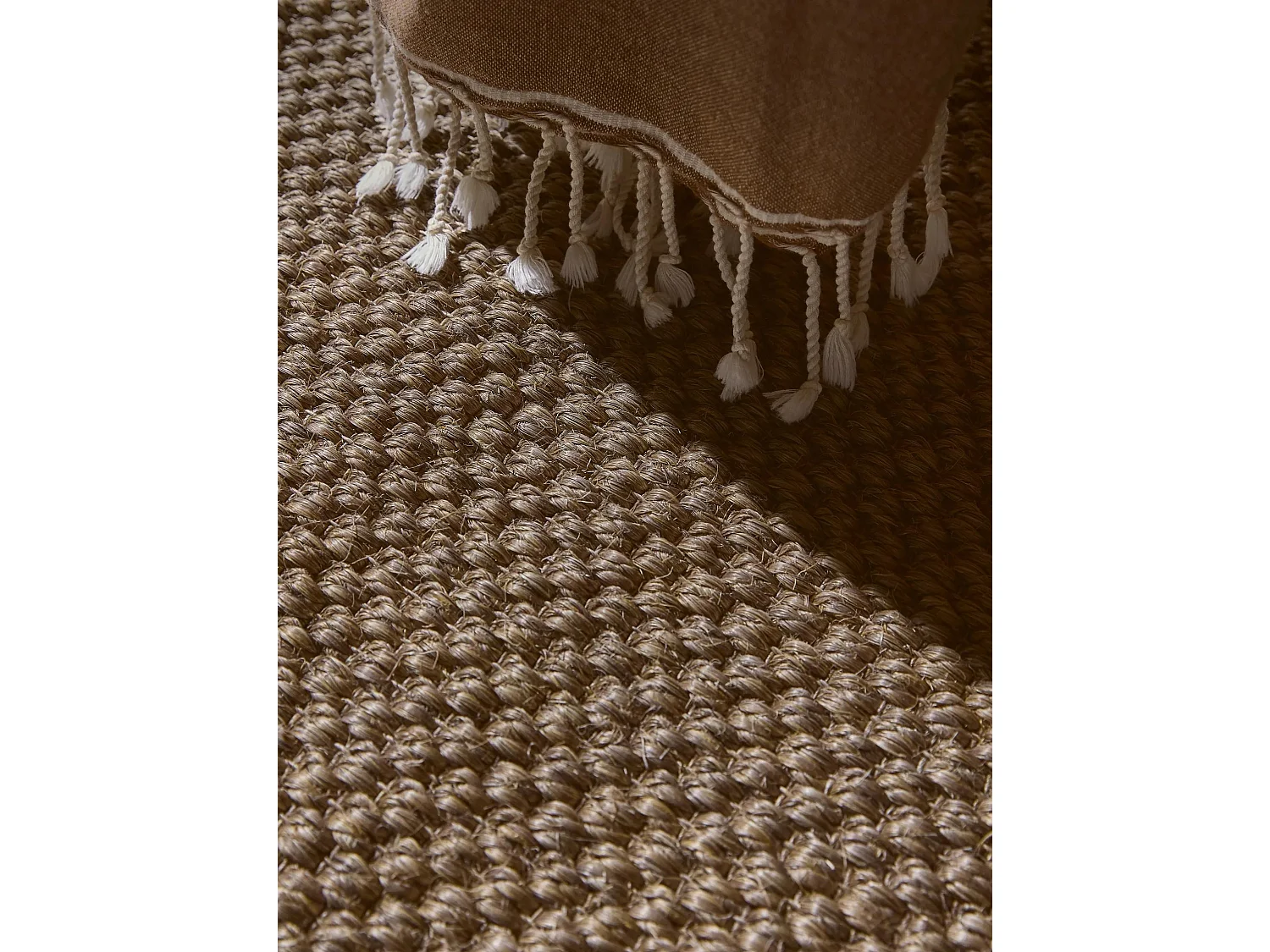 Tapis sisal Greta Gris 150x150 cm