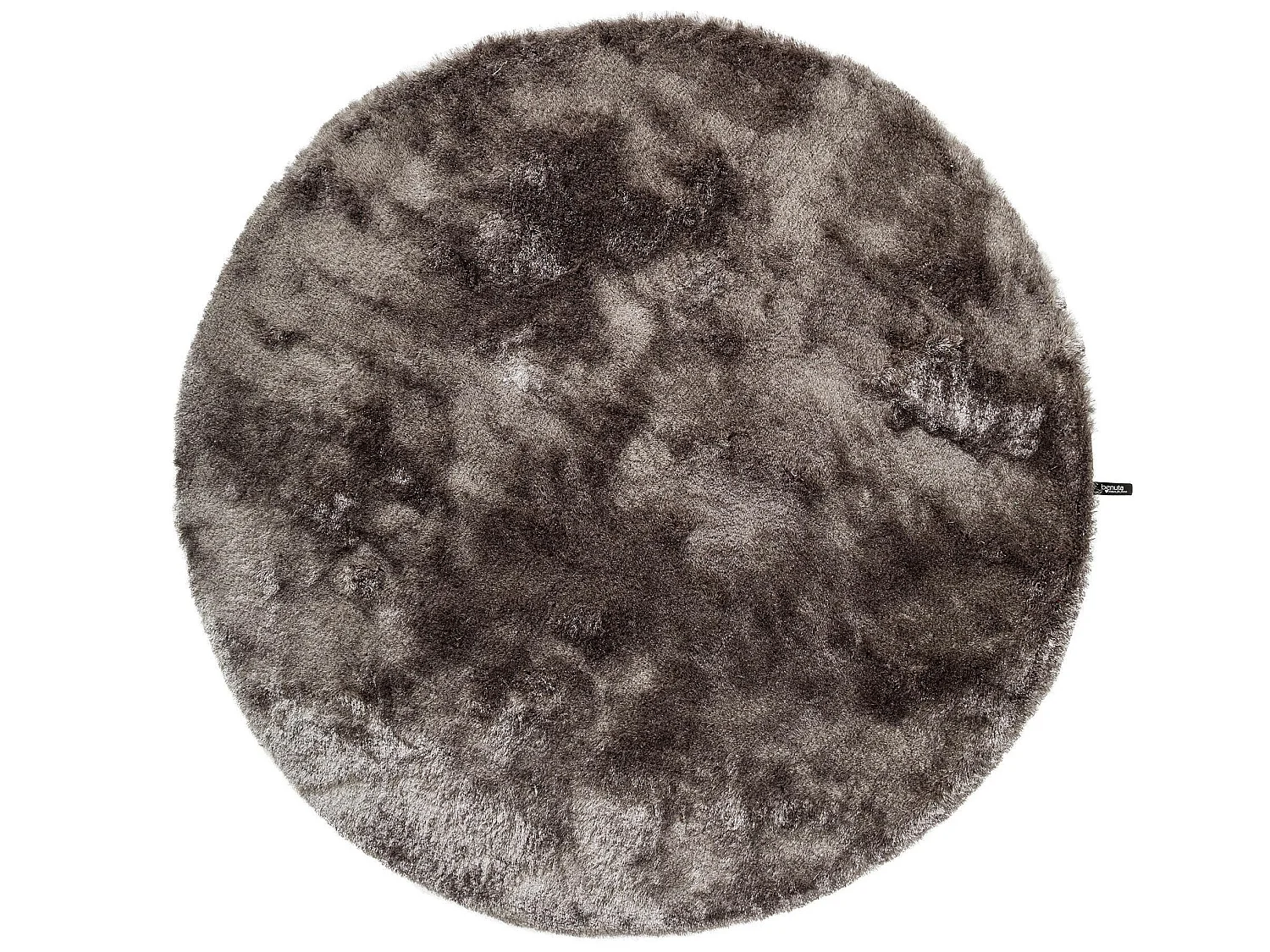 Tapis à poils longs Whisper Gris ø 80 cm rond