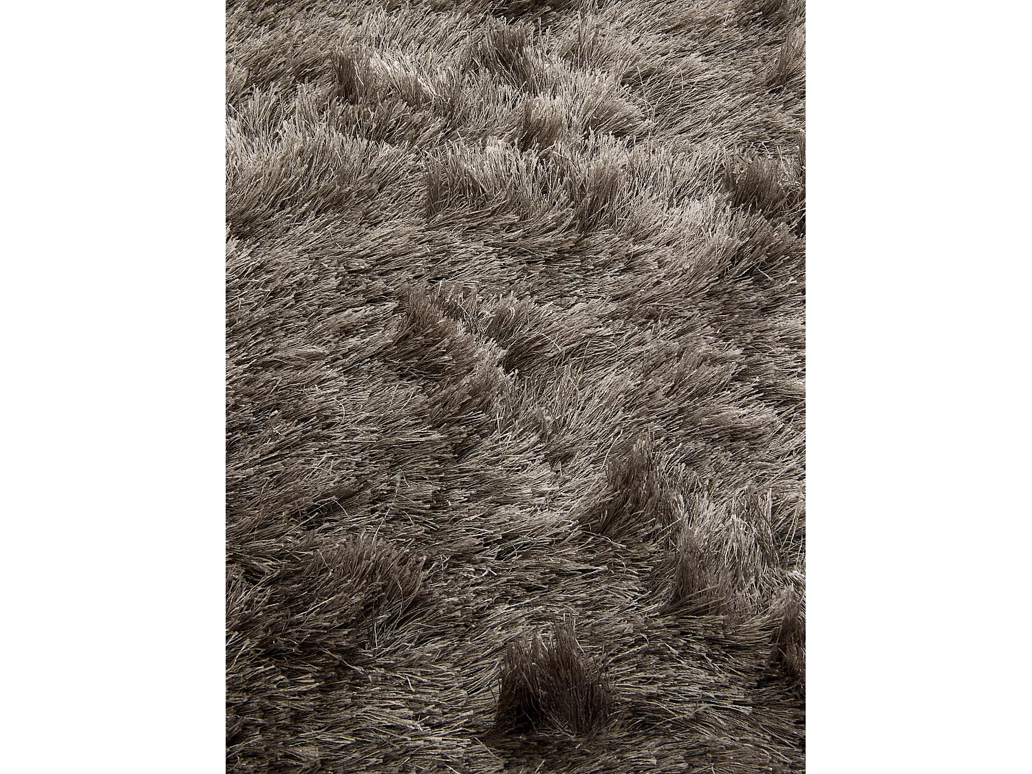 Tapis à poils longs Whisper Gris ø 80 cm rond