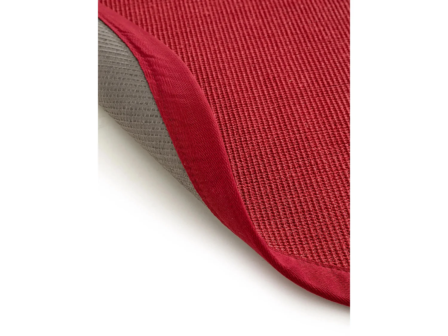 Tapis sisal Sana Rouge ø 250 cm rond