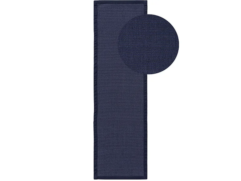 Tapis sisal Sana Bleu 70x240 cm