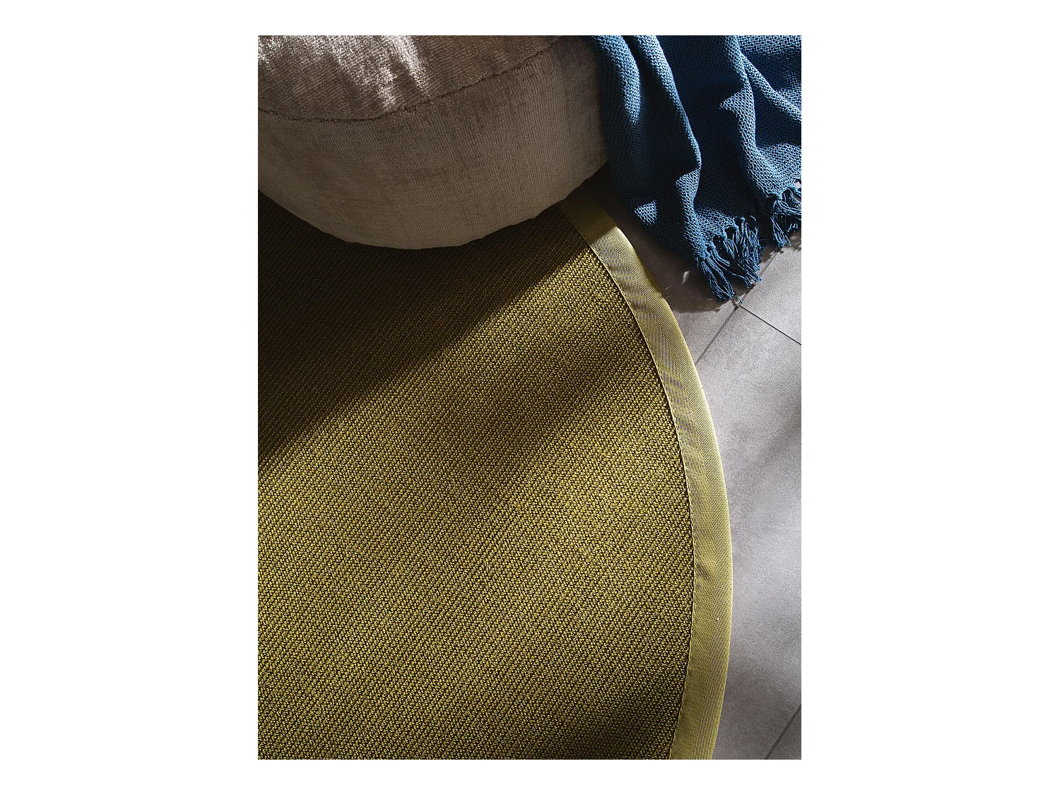 Tapis sisal Sana Vert ø 250 cm rond