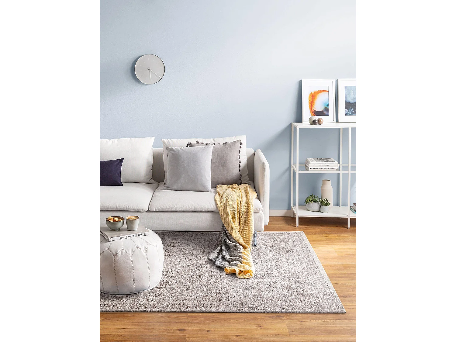 Tapis tissé à plat Tosca Gris 155x235 cm