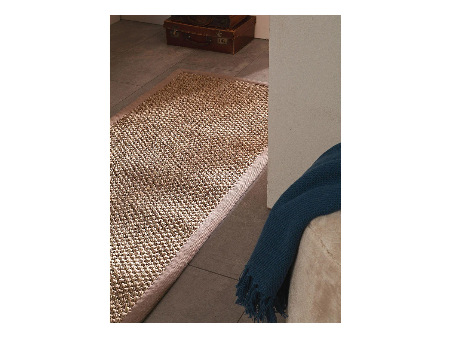 Tapis sisal Greta Gris 70x300 cm