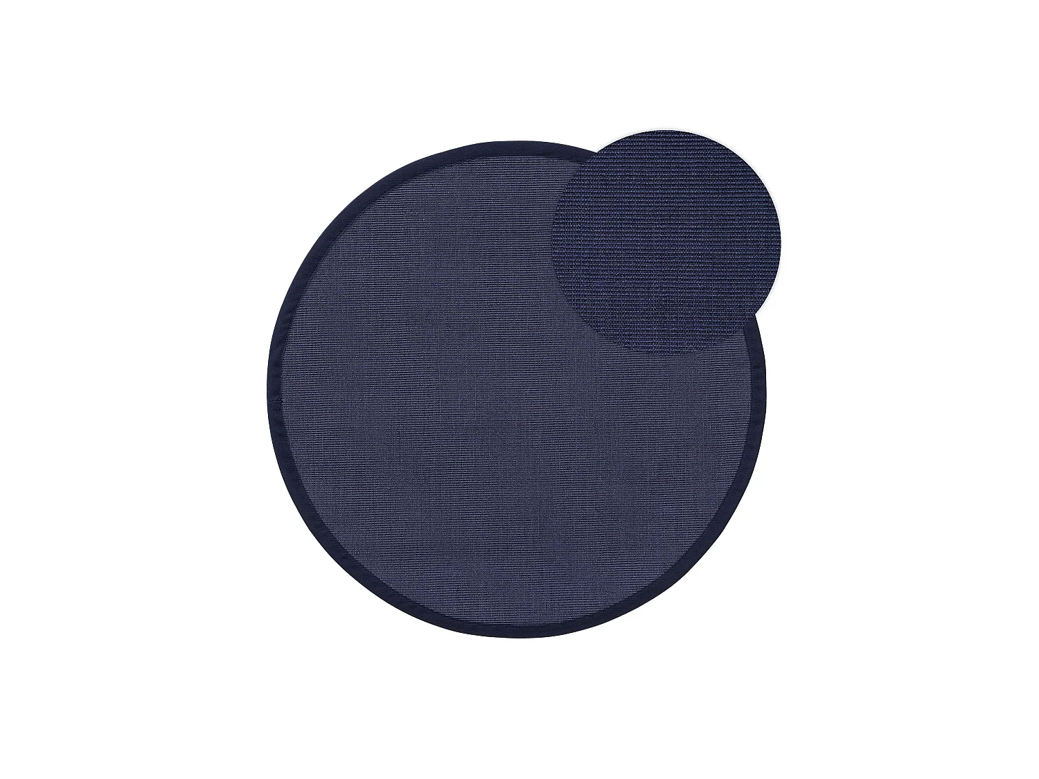 Tapis sisal Sana Bleu ø 150 cm rond