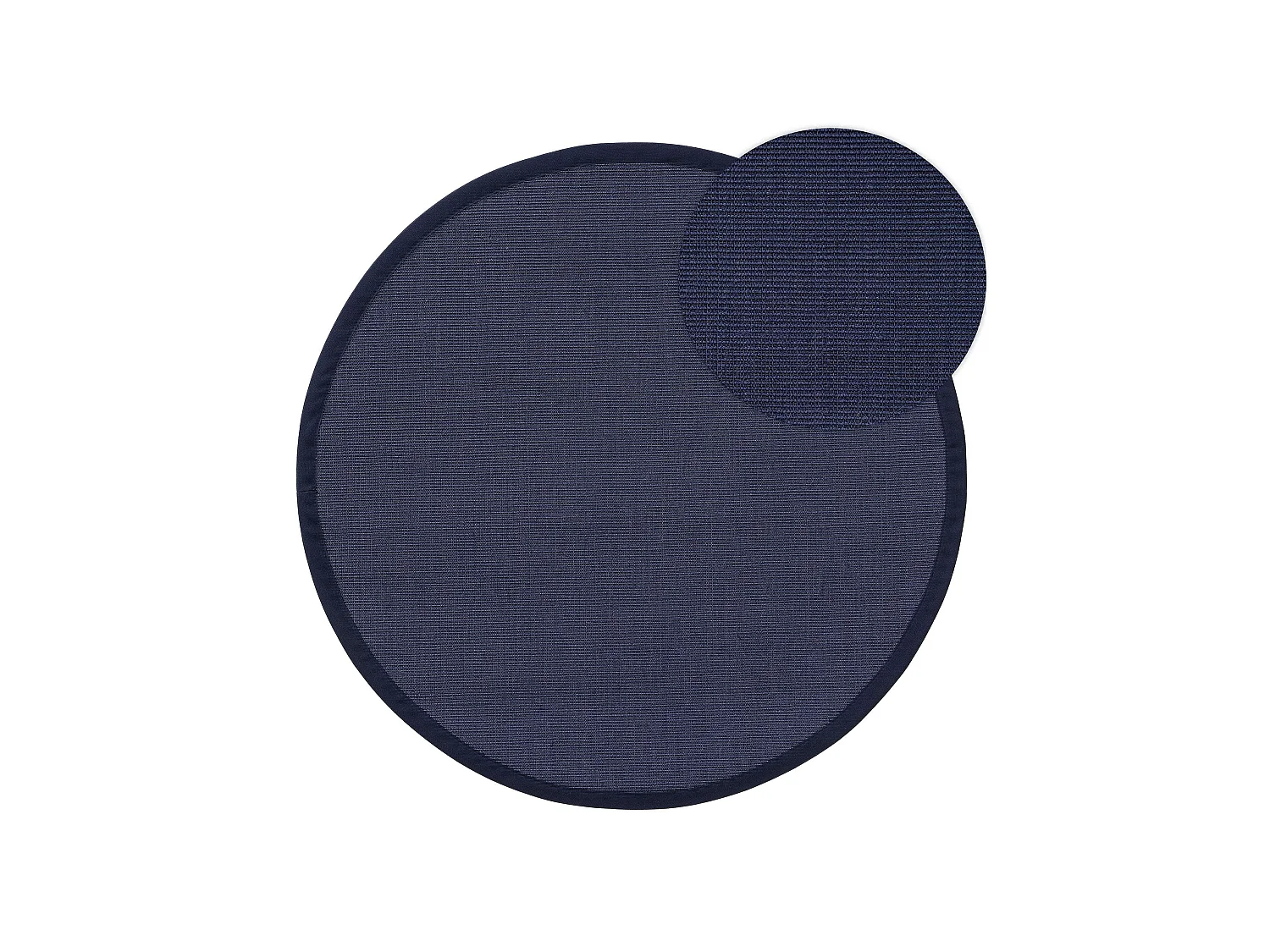 Tapis sisal Sana Bleu ø 150 cm rond