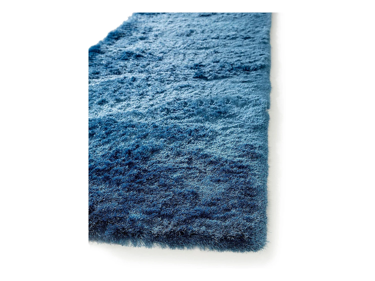 Tapis à poils longs Whisper Bleu 80x300 cm