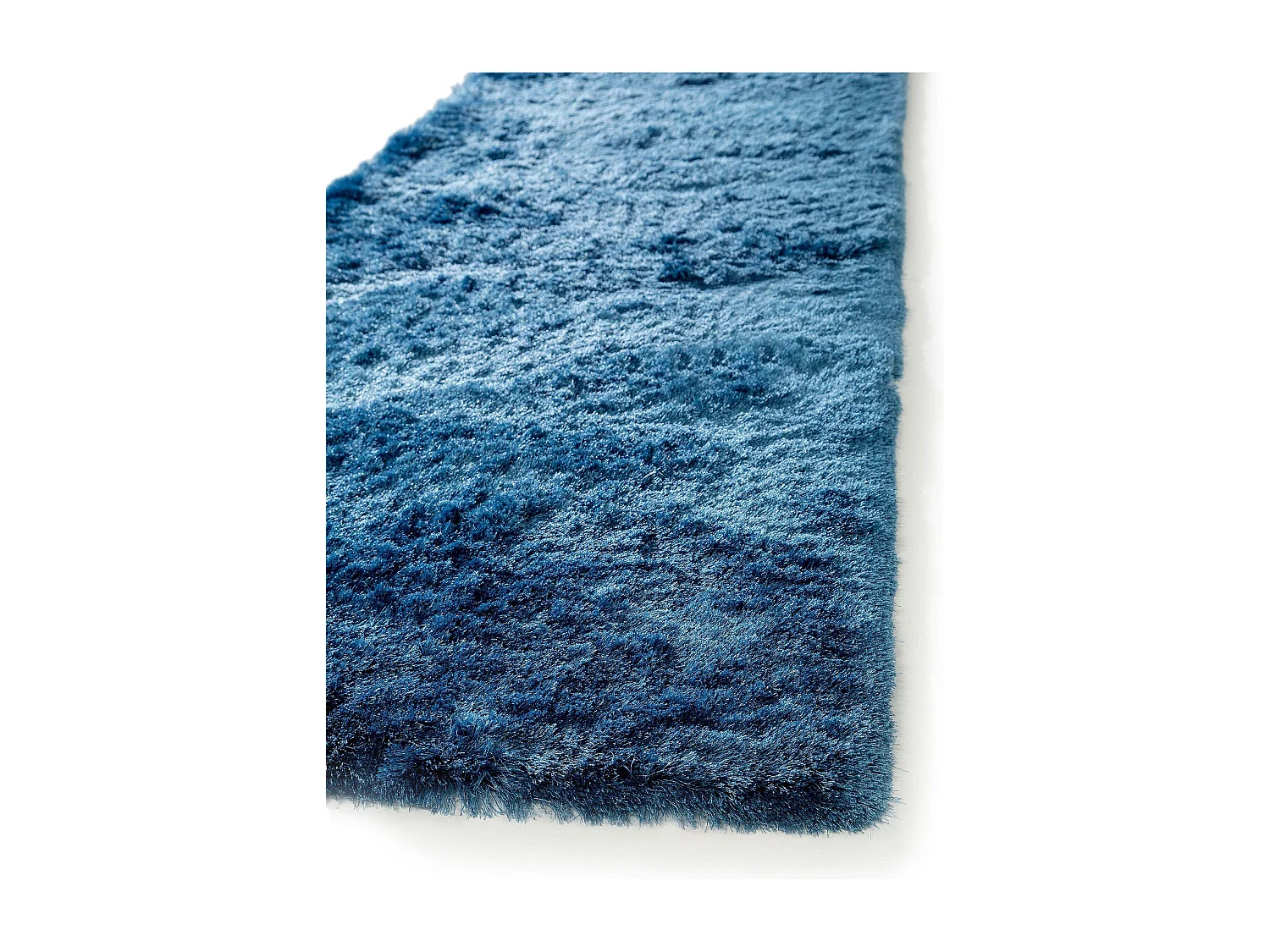 Tapis à poils longs Whisper Bleu 80x300 cm