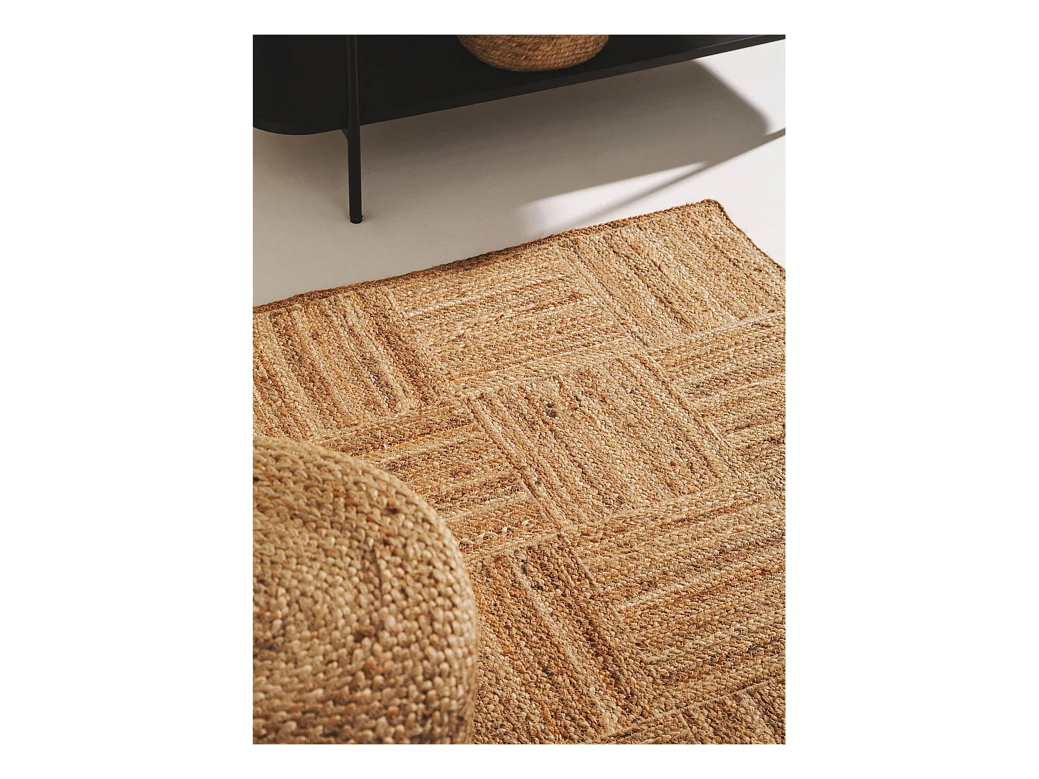 Tapis de jute Jutta Marron clair 80x250 cm
