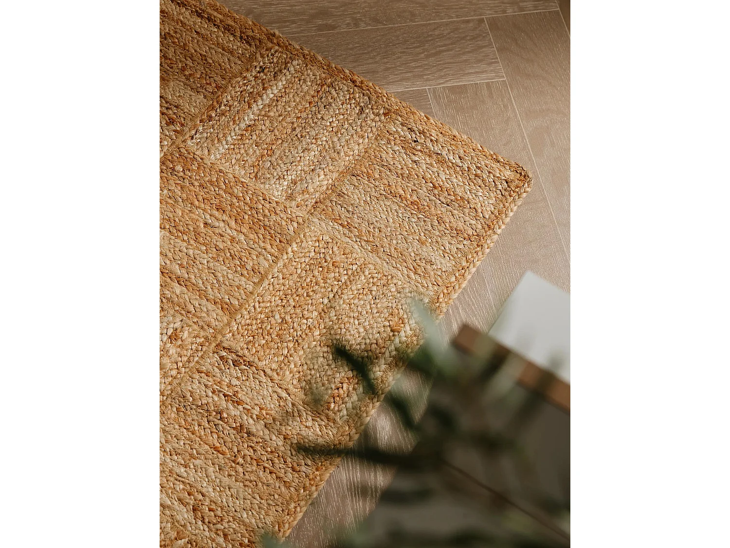 Tapis de jute Jutta Marron clair 80x250 cm