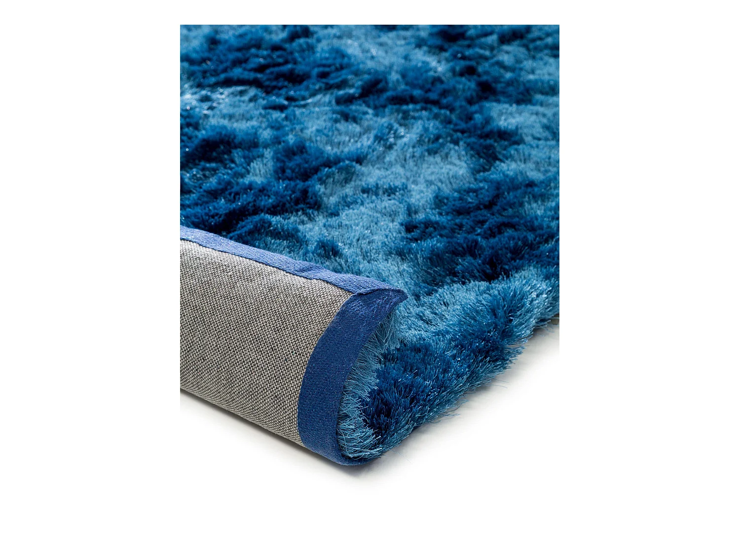 Tapis à poils longs Whisper Bleu 120x170 cm