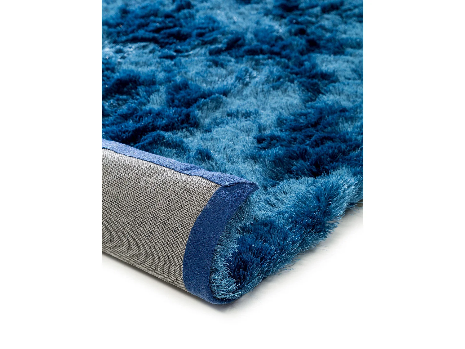 Tapis à poils longs Whisper Bleu 120x170 cm