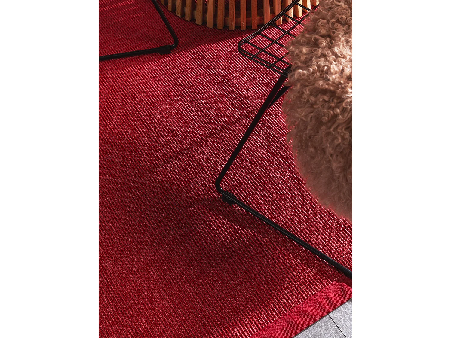 Tapis sisal Sana Rouge 80x150 cm