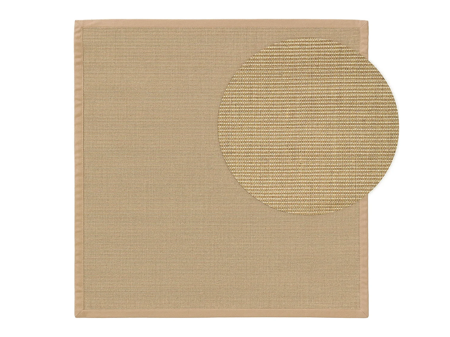 Tapis sisal Sana Crème 200x200 cm