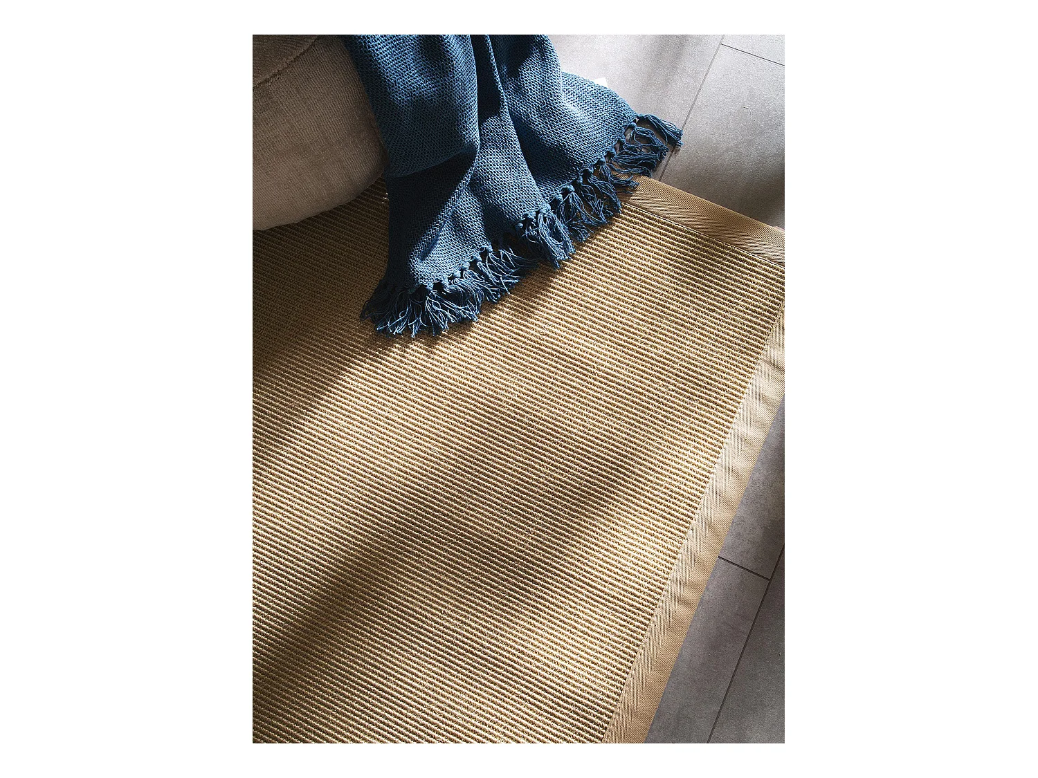 Tapis sisal Sana Crème 200x200 cm