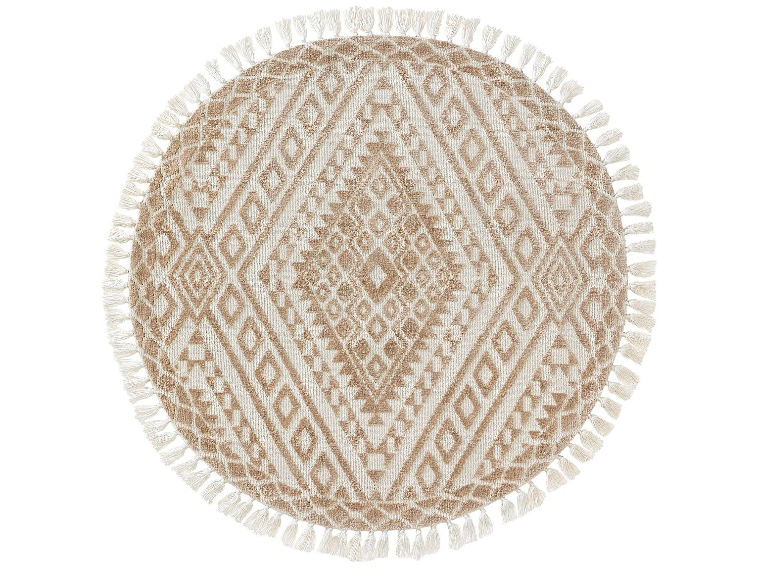 Tapis rond Elias Beige ø 150 cm rond