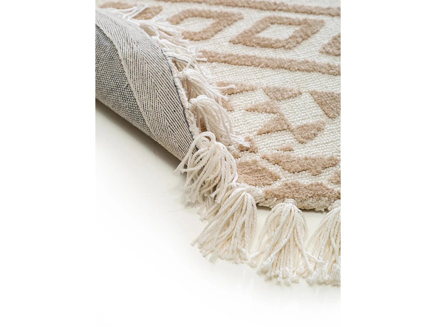 Tapis rond Elias Beige ø 150 cm rond