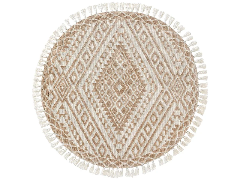 Tapis rond Elias Beige ø 150 cm rond