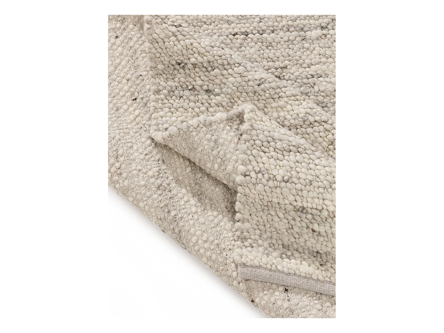 Tapis de laine Finn Ivory Grey 100x150 cm