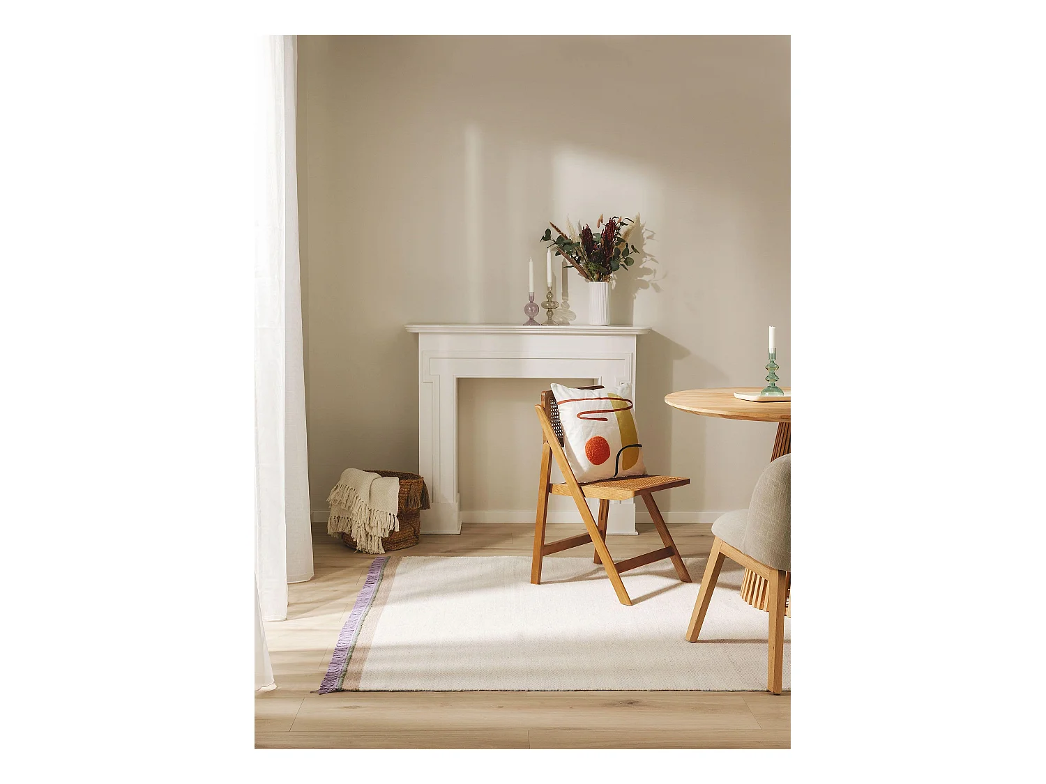 Tapis de laine Karla Mauve 120x170 cm