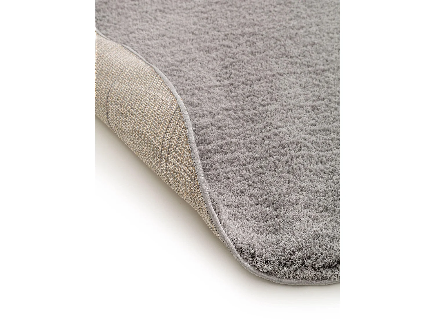 Tapis à poils longs rond Soda Gris ø 160 cm rond